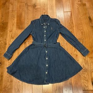 Girls Ralph Lauren denim dress size 8